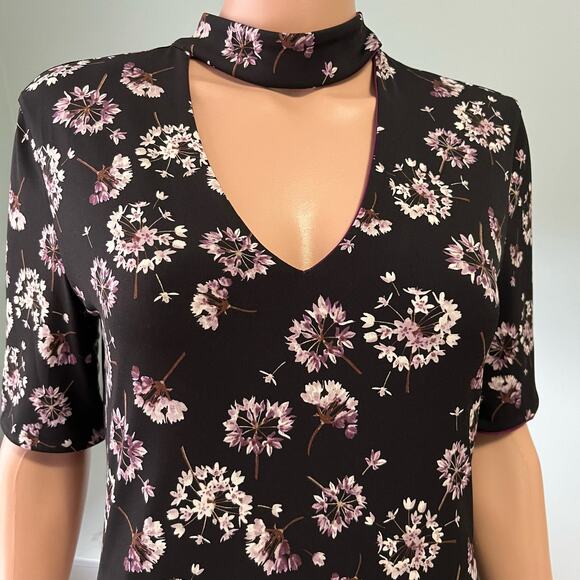 White House Black Market Reversible Halter Collar Dress S Career Party Preppy - Picture 2 of 9